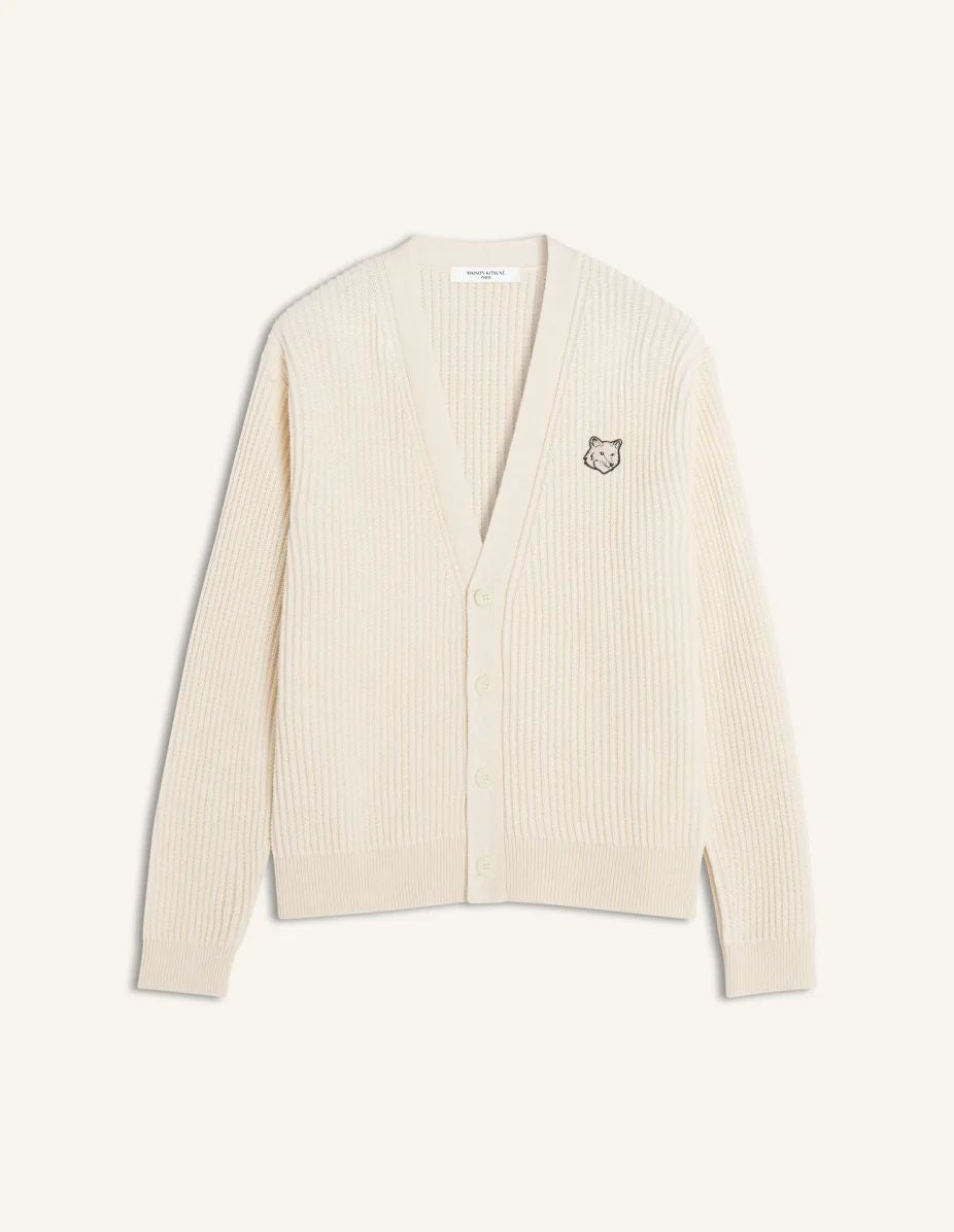 Maison Kitsuné Ribbed Cardigan for Men - SS26 Collection