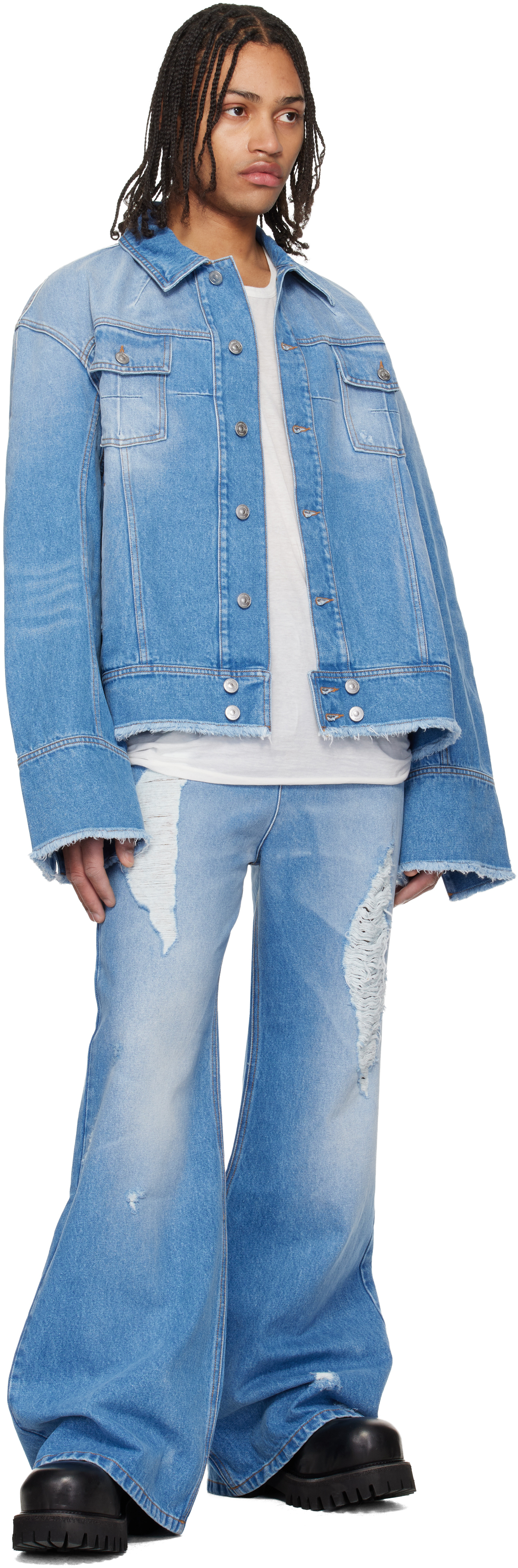 Blue Flared Jeans