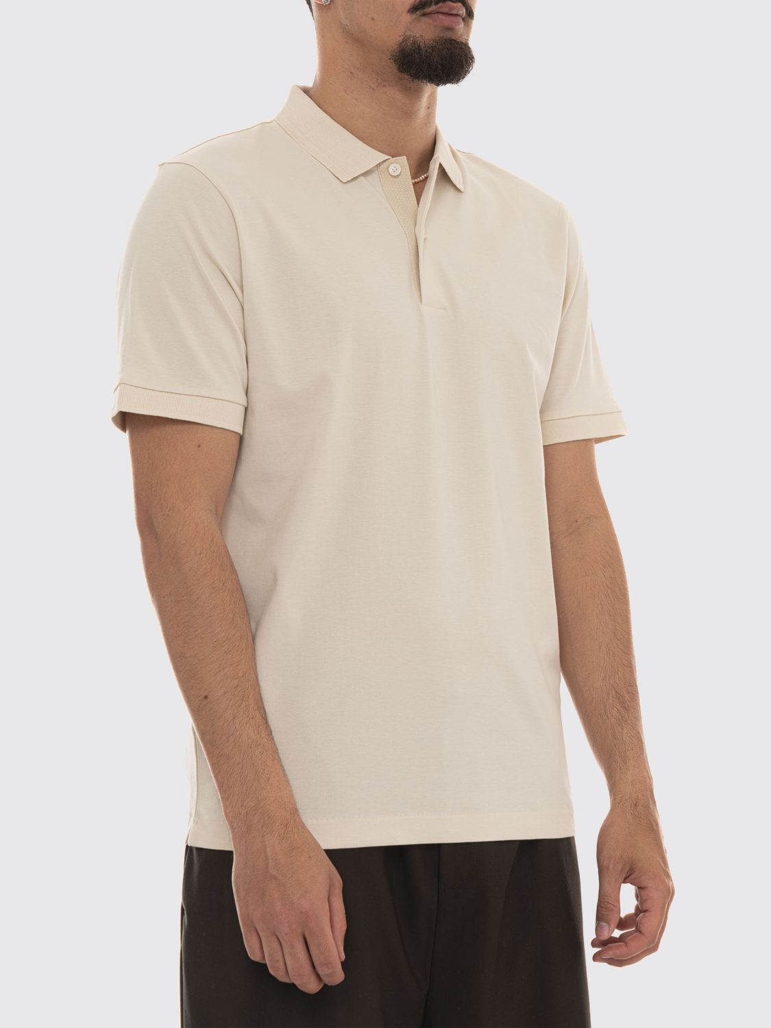Polo Shirt Men color White