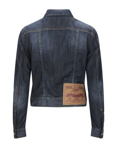 Woman Denim outerwear Blue Size 4 Cotton, Elastane
