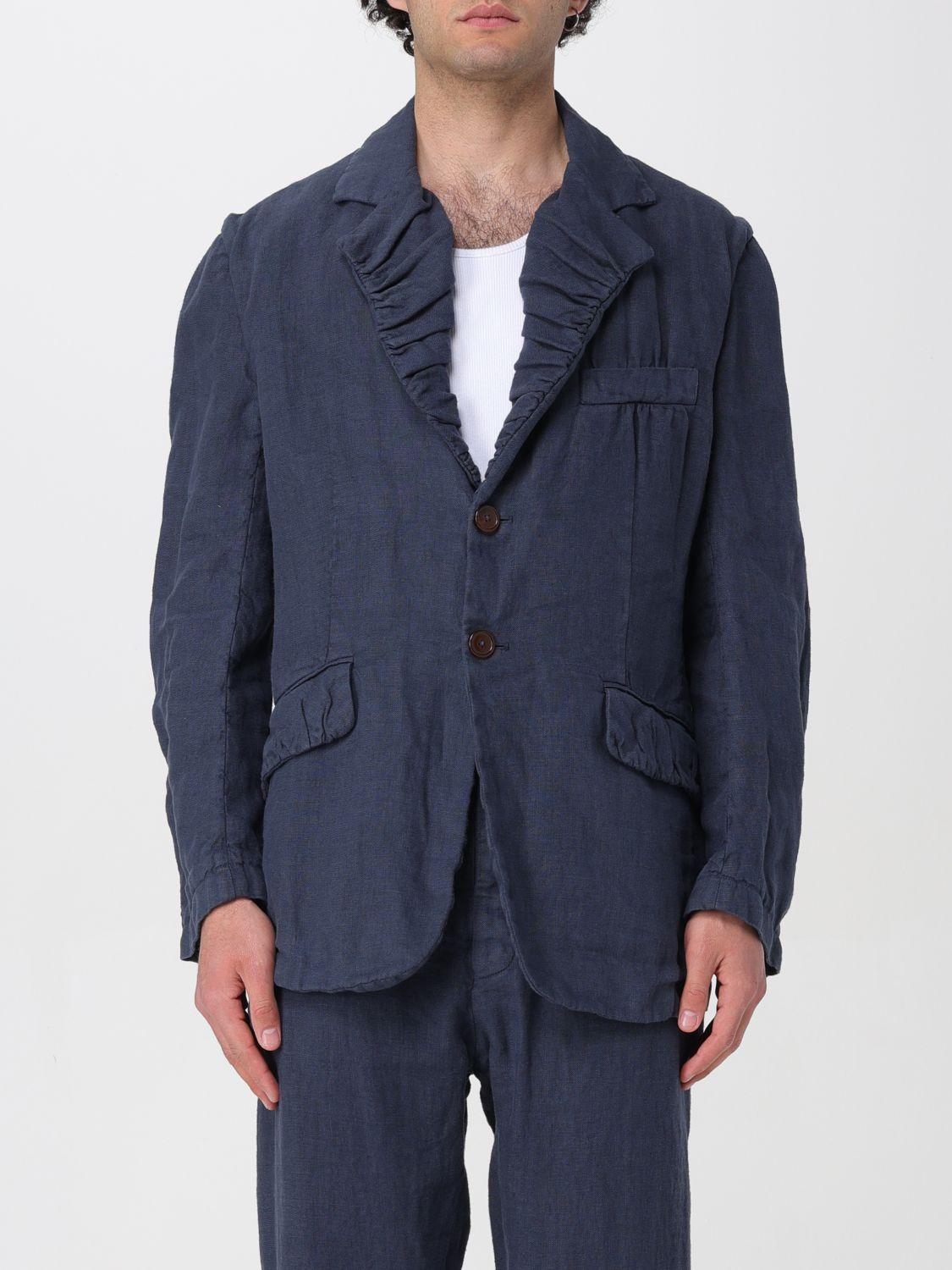 Blazer Men color Blue