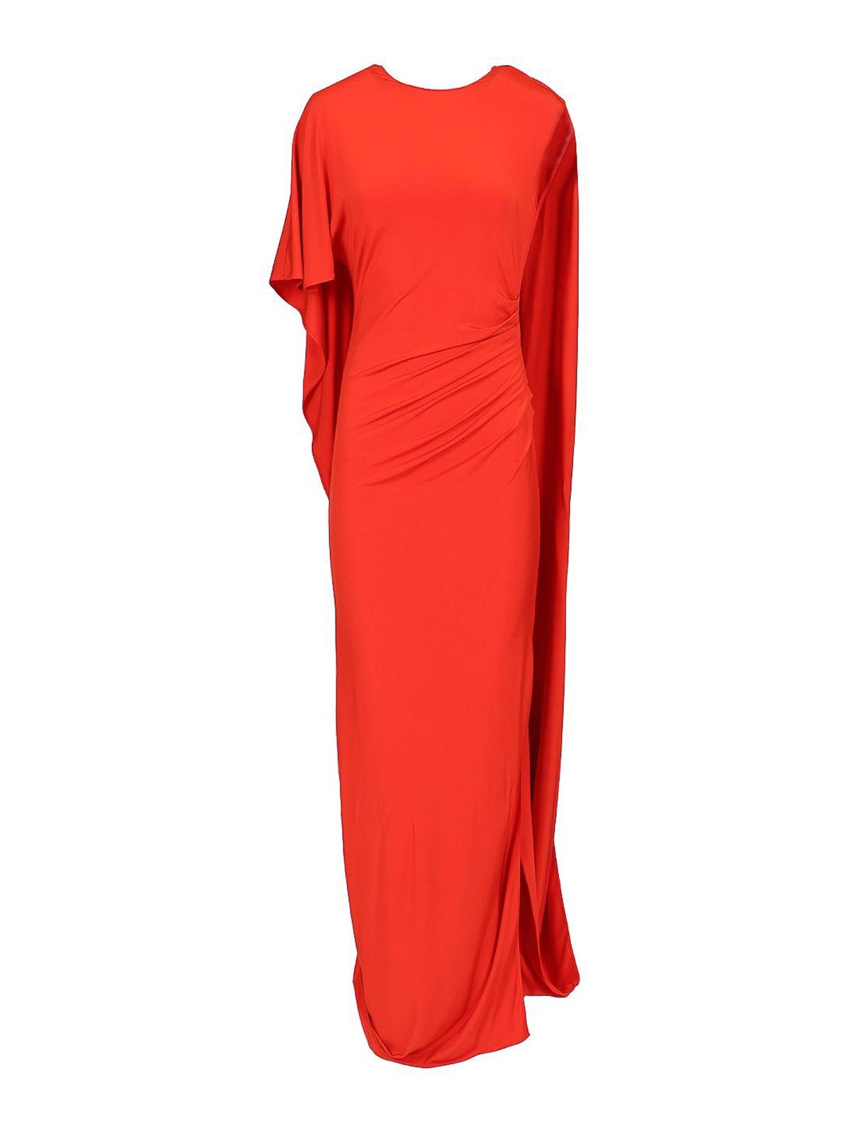 Asymmetrical Cape Maxi Dress