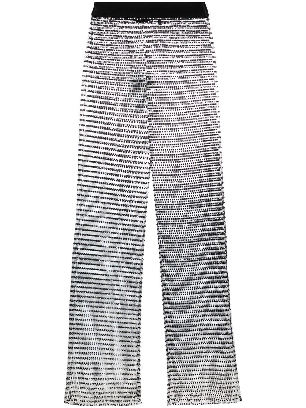 Crystal-embellished trousers - Black