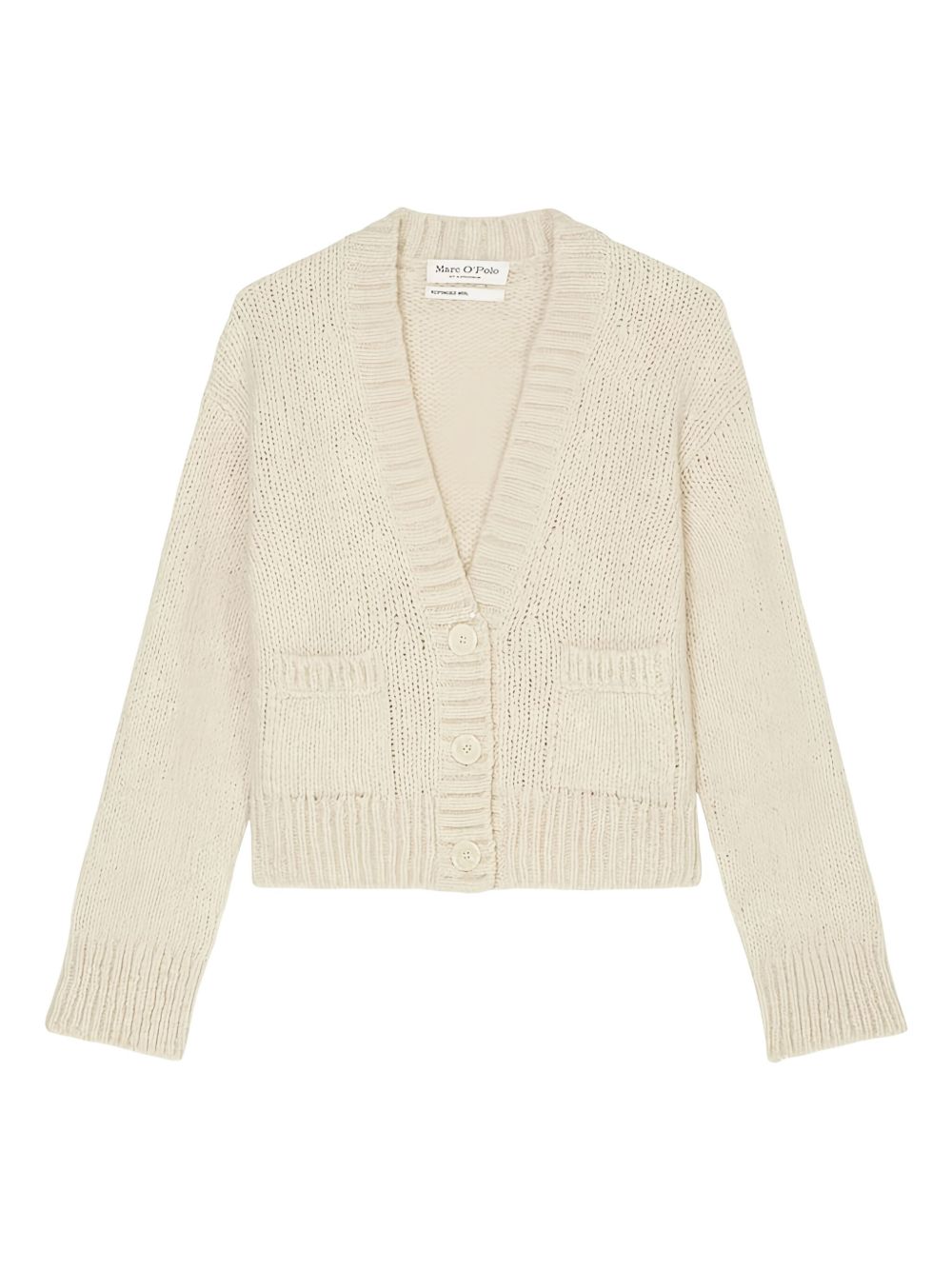 Button-up knitted cardigan - Neutrals