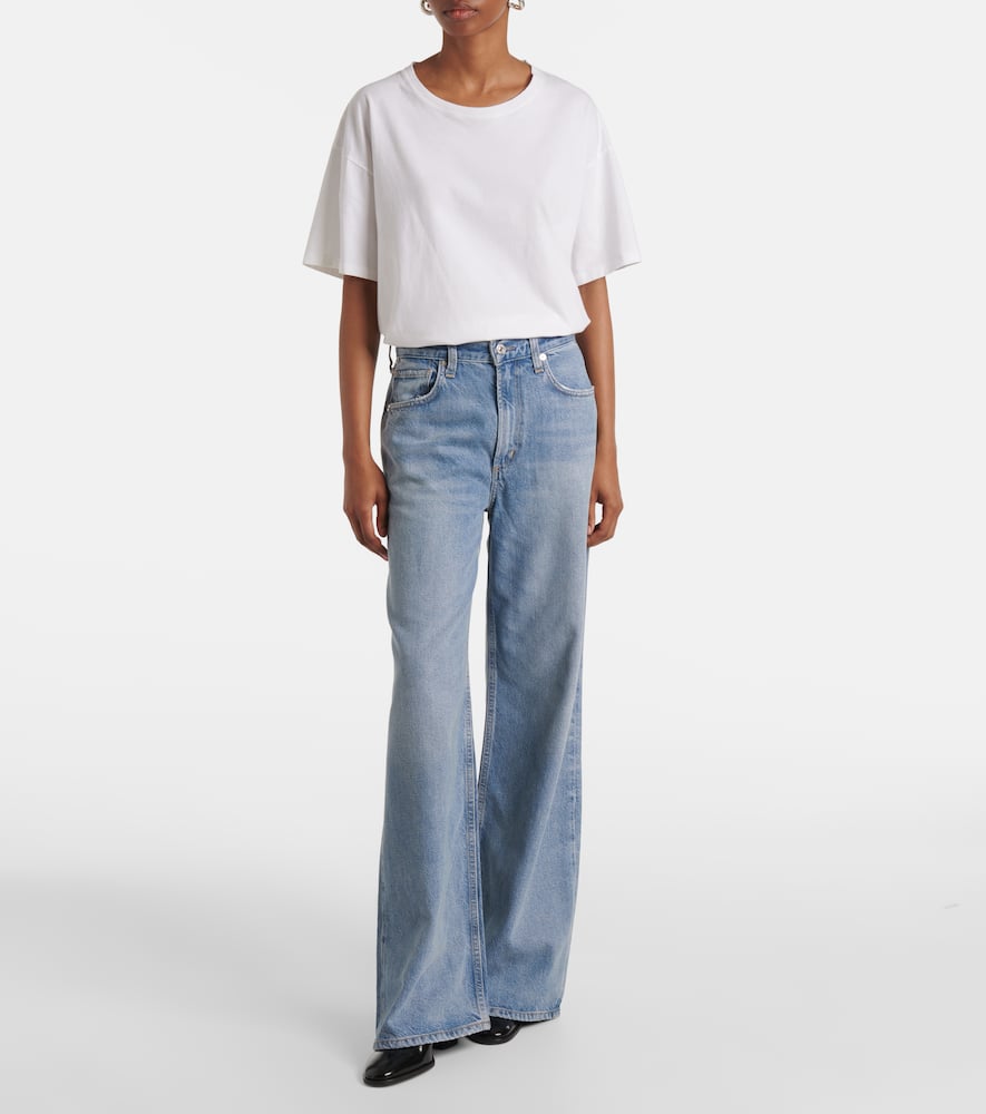 Paloma mid-rise wide-leg jeans