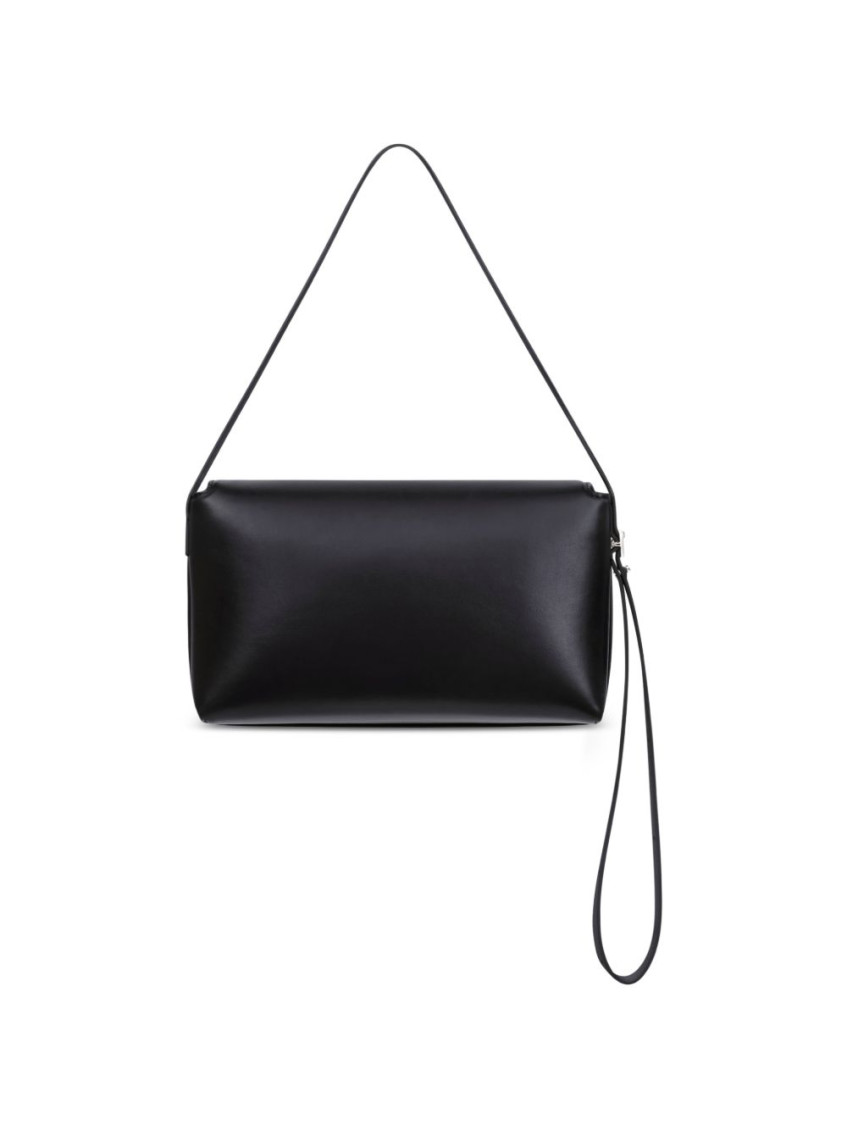 Courrèges - leather shoulder clutch bag adjustable strap