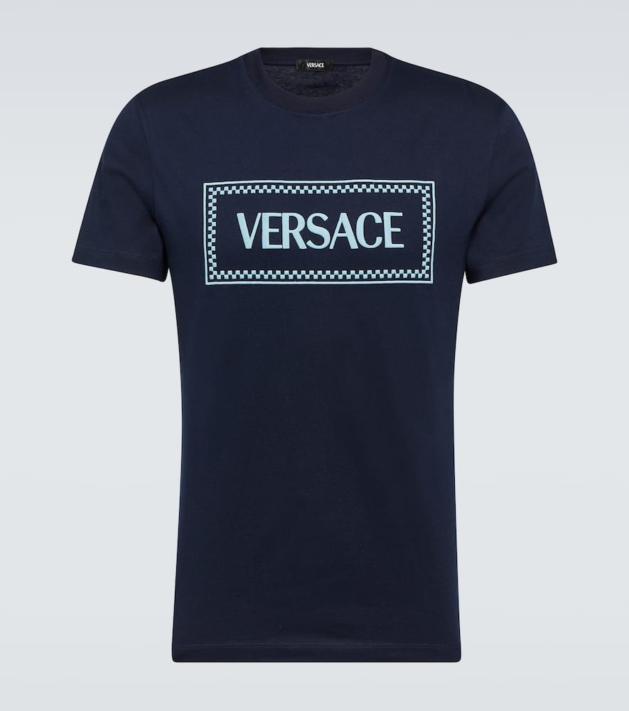 Logo embroidered cotton jersey T-shirt