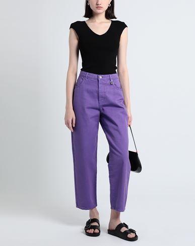 Woman Denim pants Purple