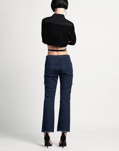 Woman Jeans Blue Size 6 Cotton, Elastane