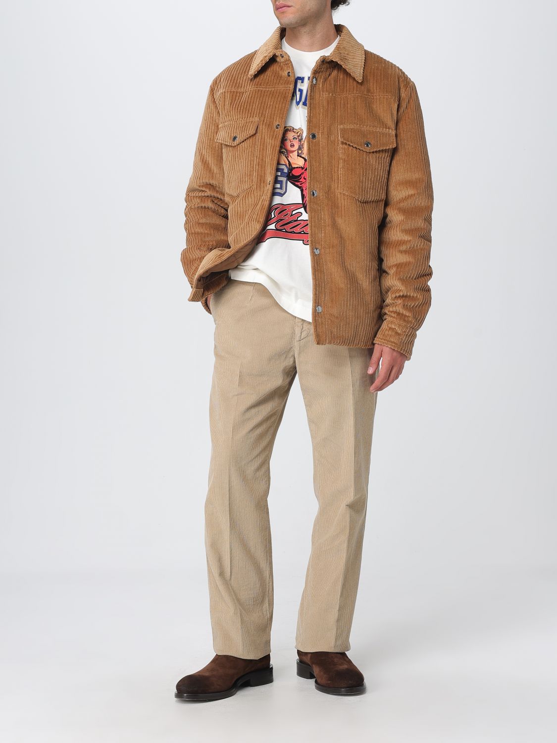 Pants Men color Beige