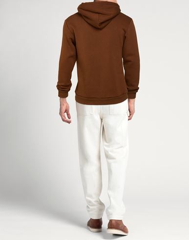 Patriòt Man Sweatshirt Brown Size M Cotton, Polyester