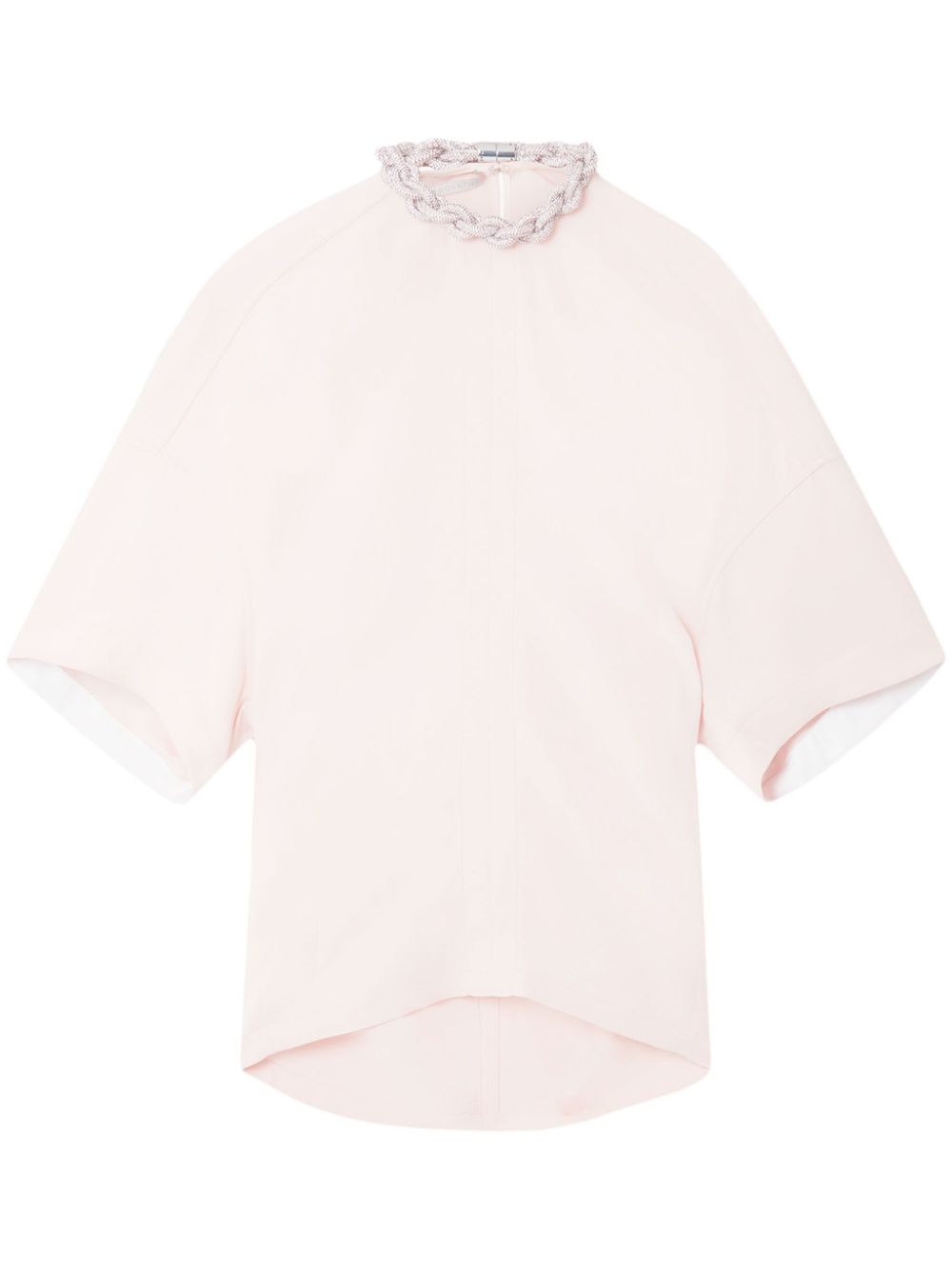 Falabella crystal-embellished blouse - Neutrals