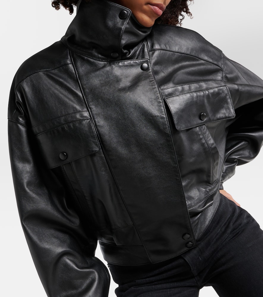 Saint Laurent Leather bomber jacket