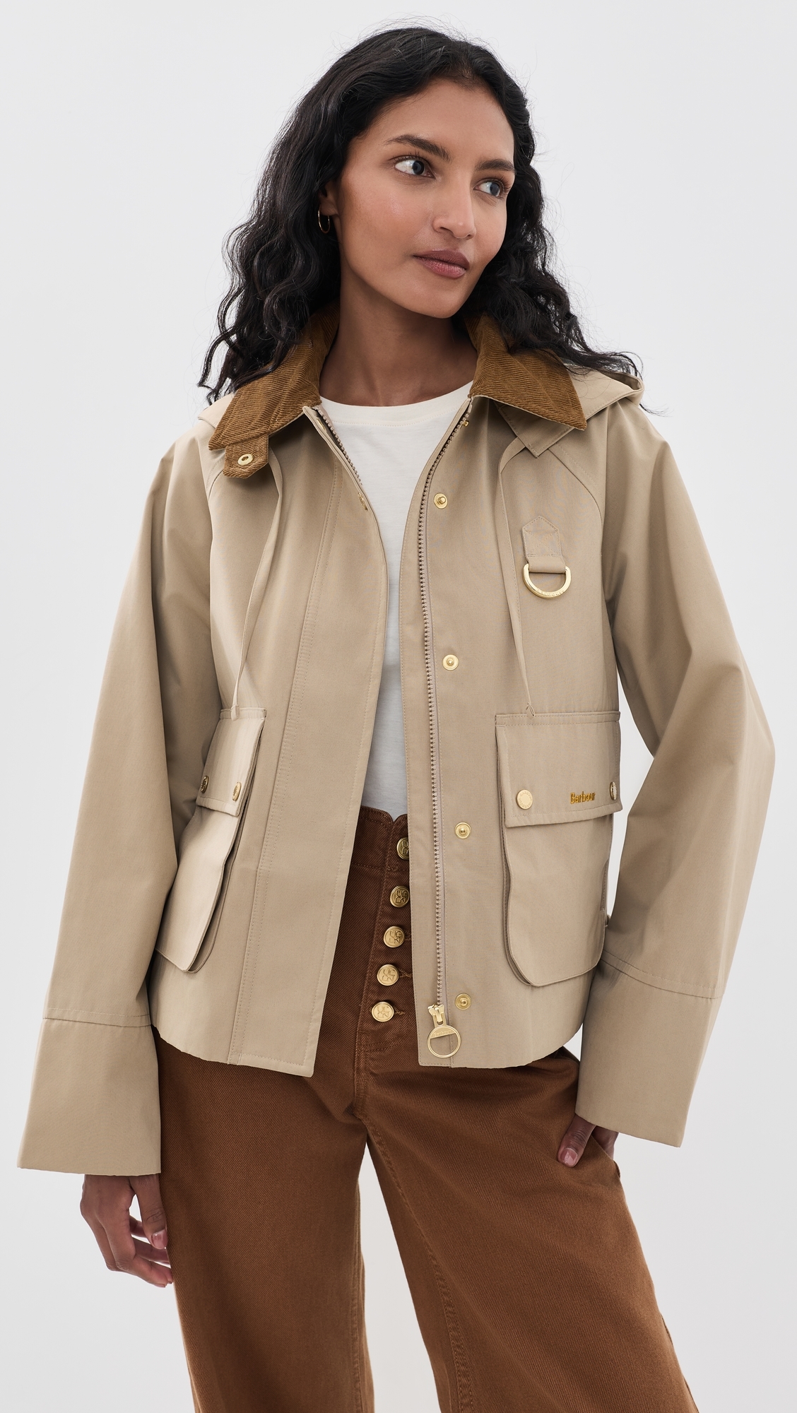 Terrington Showerproof Jacket Lt Trench/Ancient