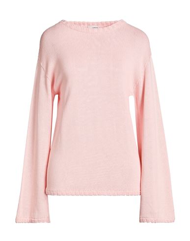 Woman Sweater Light pink Size M Cotton