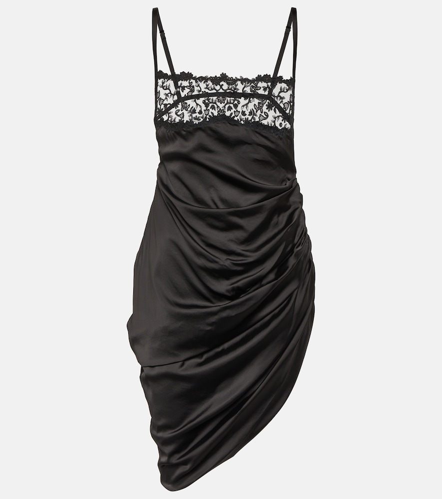 Jacquemus La Saudade brodée satin minidress
