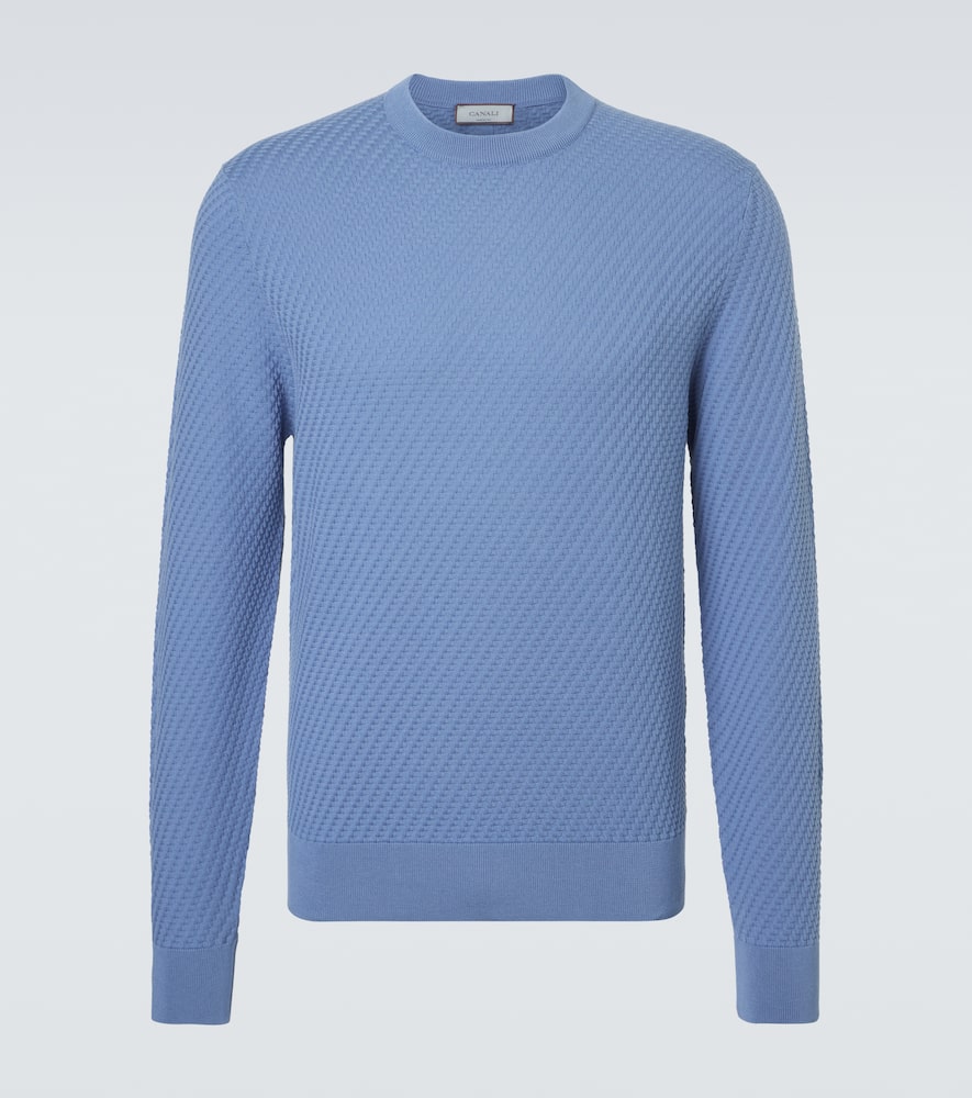 Cotton and silk sweater