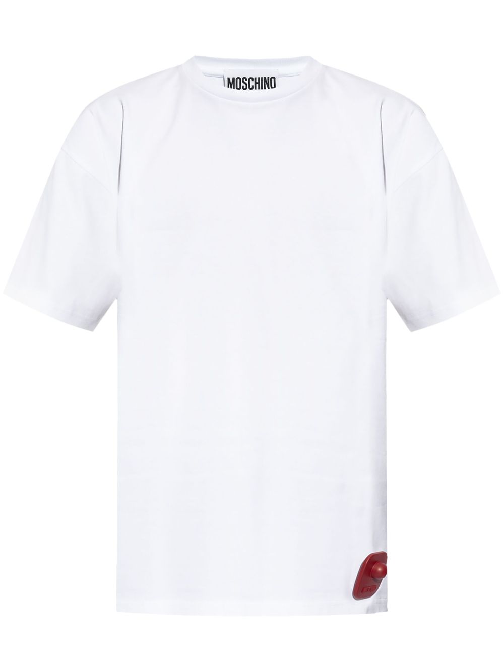 Logo appliqué cotton t-shirt - White