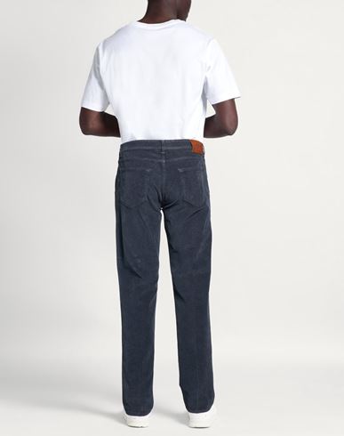 Man Pants Slate blue Size 36 Cotton, Elastane