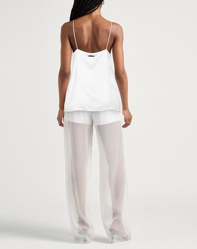 Woman Top White Size 4 Viscose, Polyamide