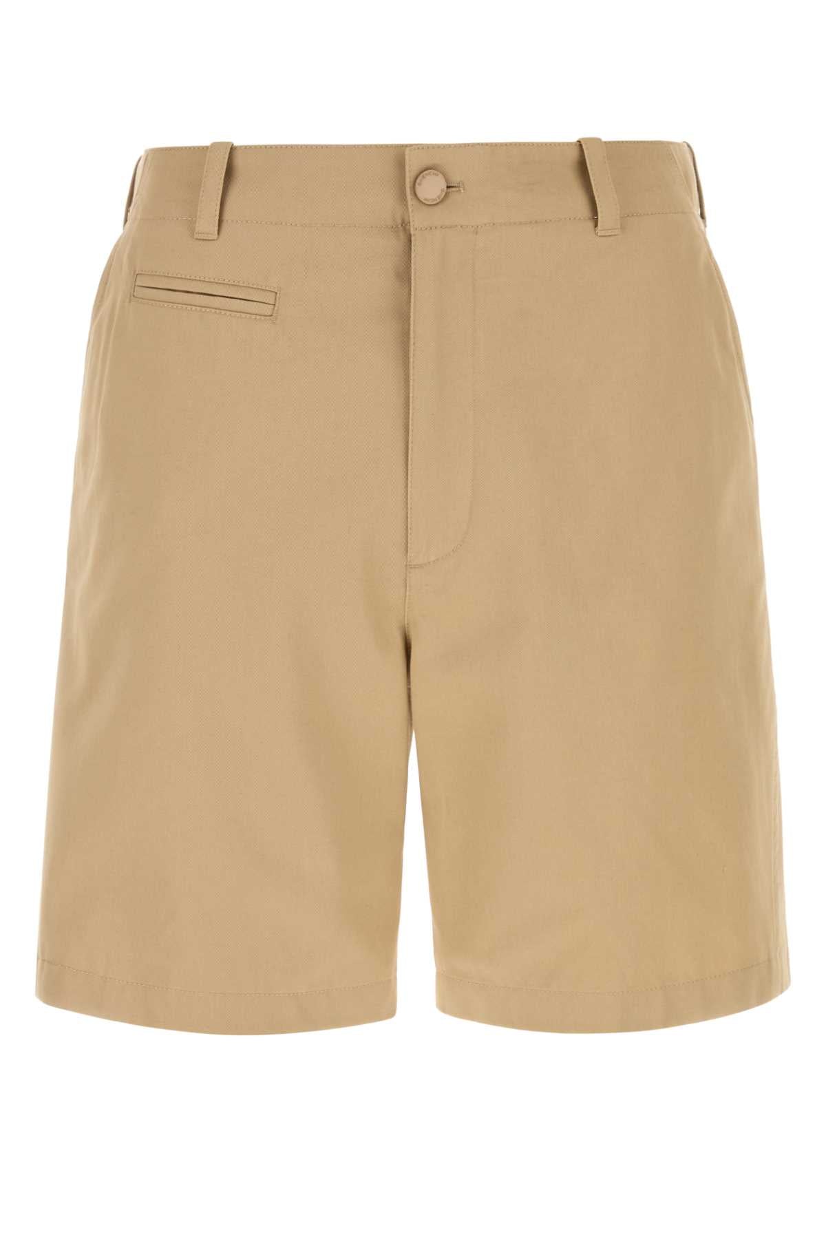 Seam Bermuda Shorts — Beige