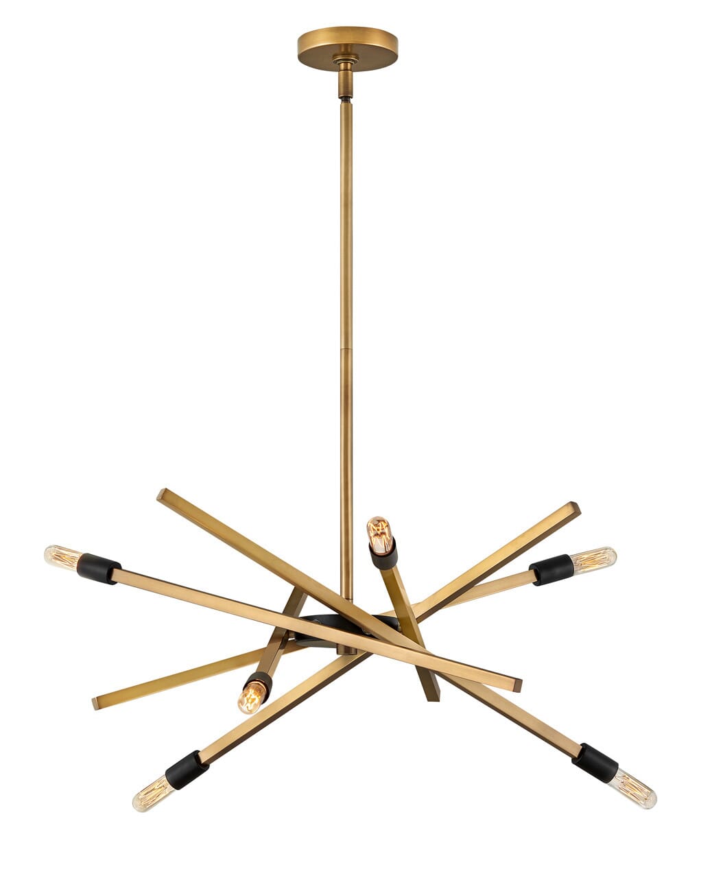 Heritage Brass LED Chandelier from the Archer Collection