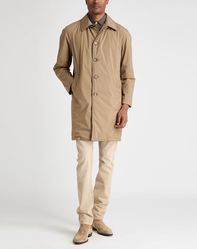 Man Coat Camel Size 36 Polyester, Polyamide, Cotton