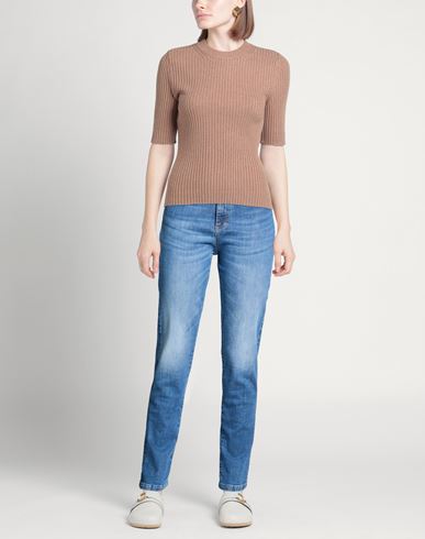 Woman Jeans Blue Size S Cotton, Elastane