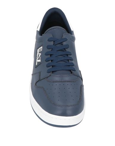 Man Sneakers Navy Size 7 Cow leather, Polyamide, Polyester, Polyurethane coated