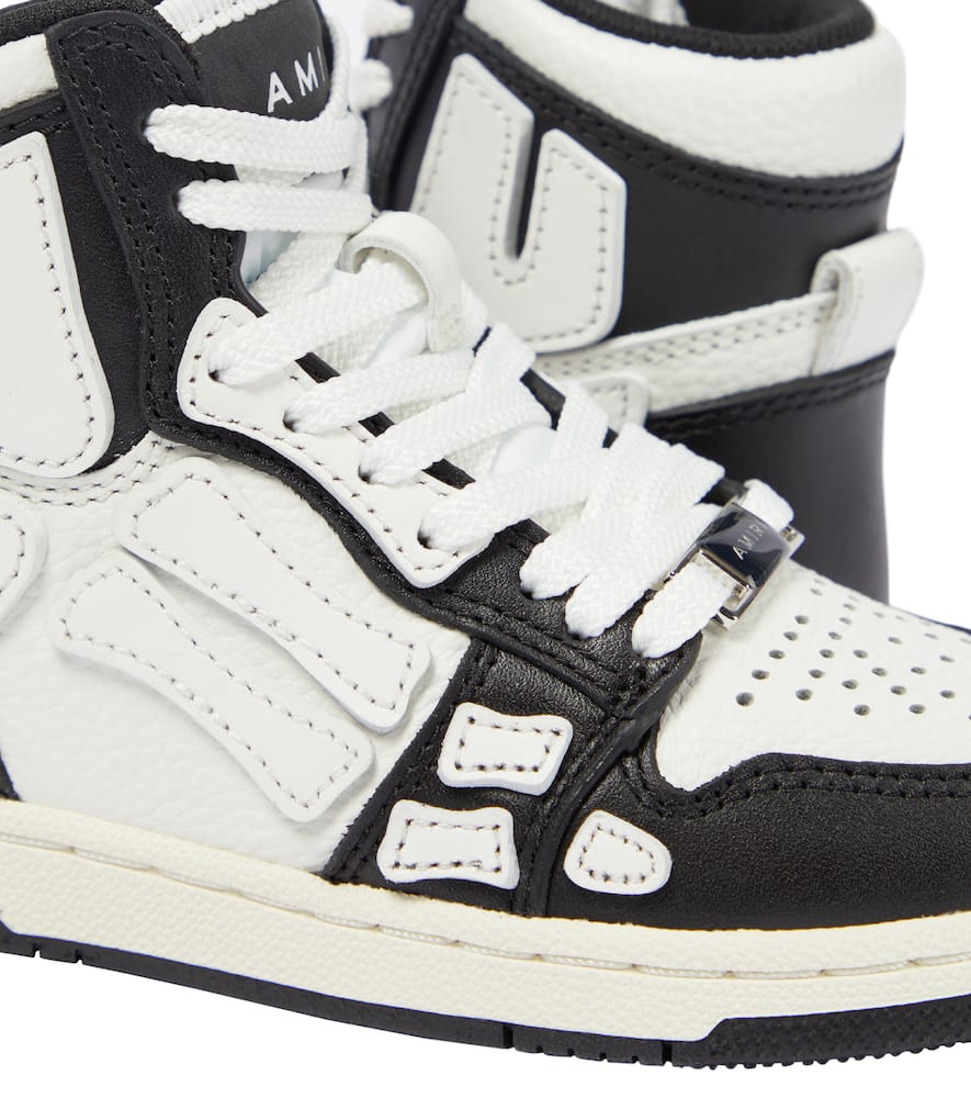 Amiri Kids Skeleton leather high-top sneakers