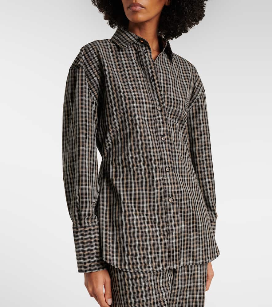 Róhe Checked cotton shirt