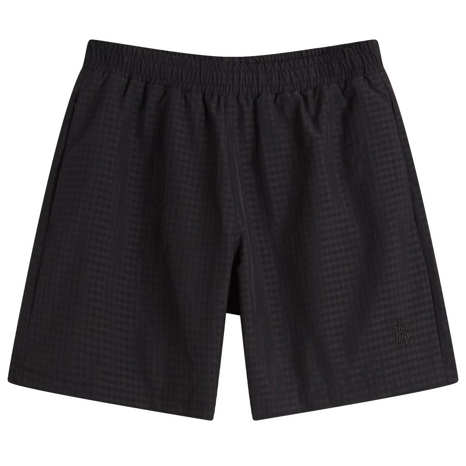Men's Seersucker Swim Short Black