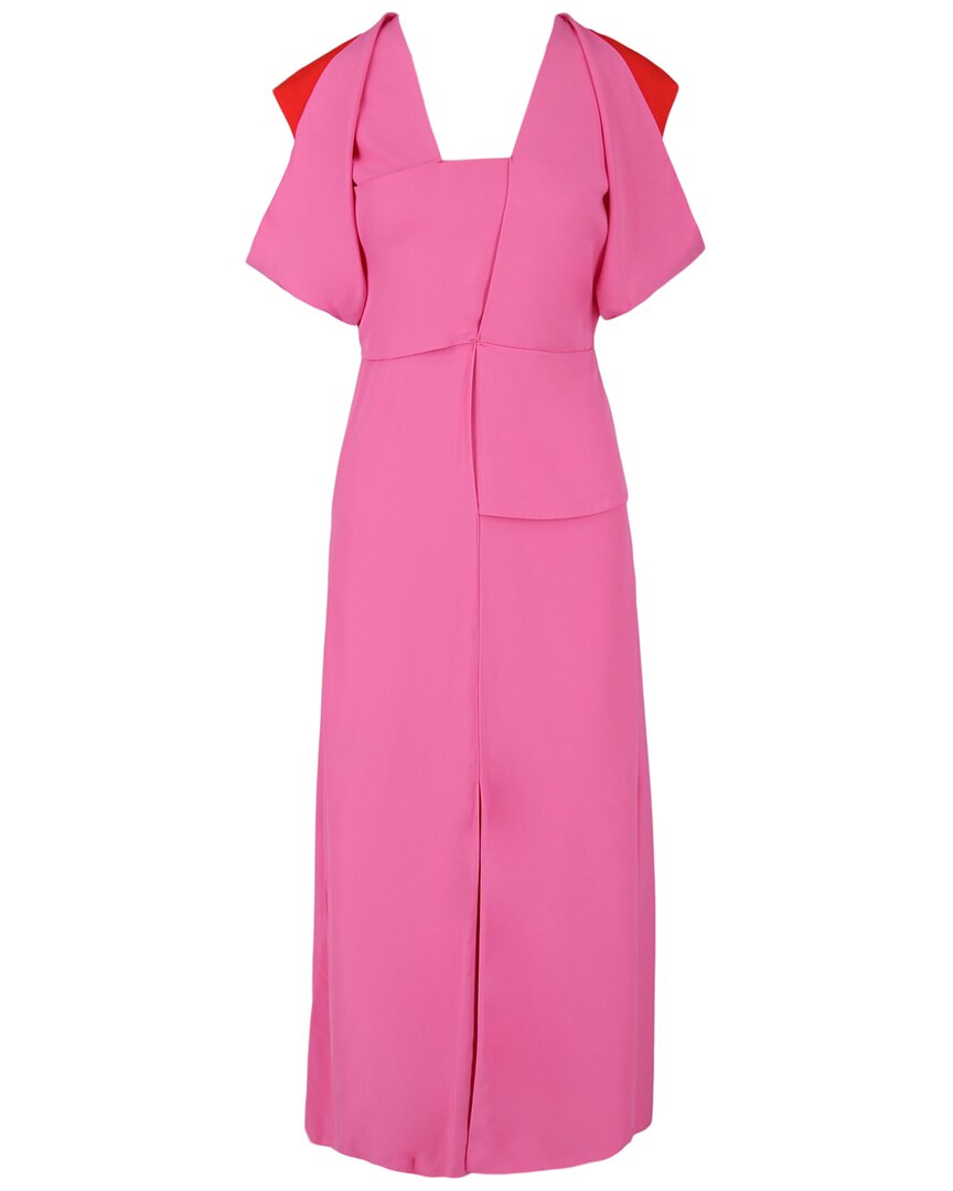 Jersey Draped Midi Dress