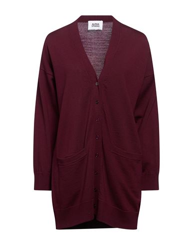 Woman Cardigan Garnet Size 6 Merino Wool