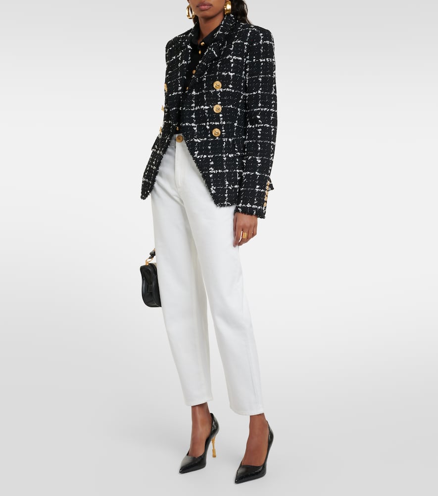 High-rise straight jeans