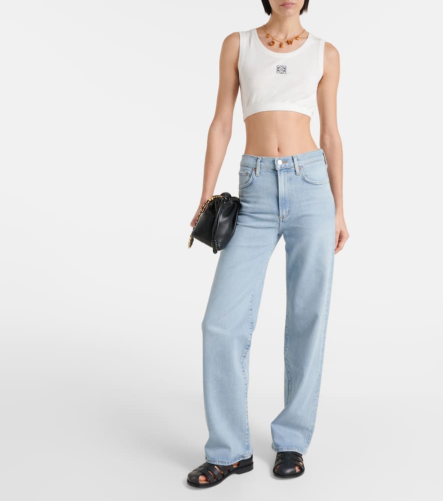 Harper mid-rise straight jeans