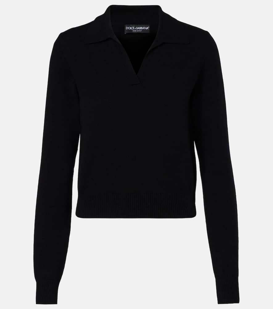 Cashmere polo sweater