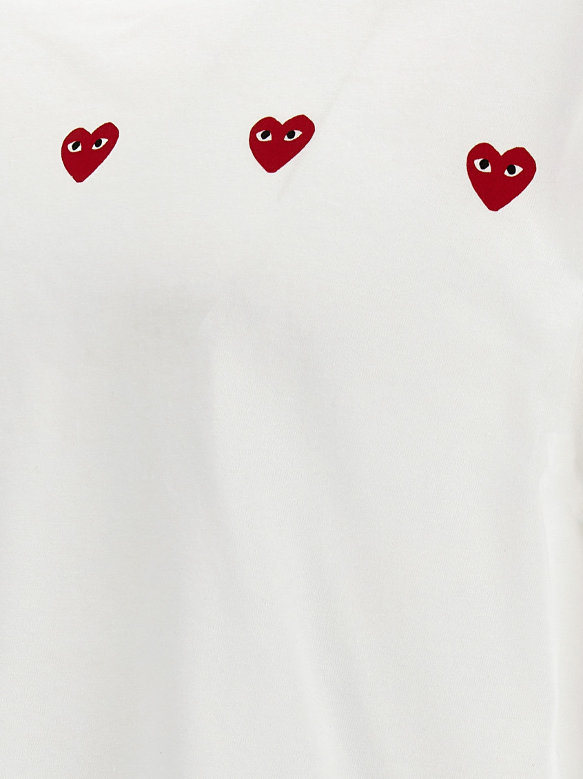 White Logo Cotton T-Shirt