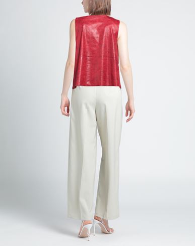 Woman Top Red Size M Polyester, Elastic fibres