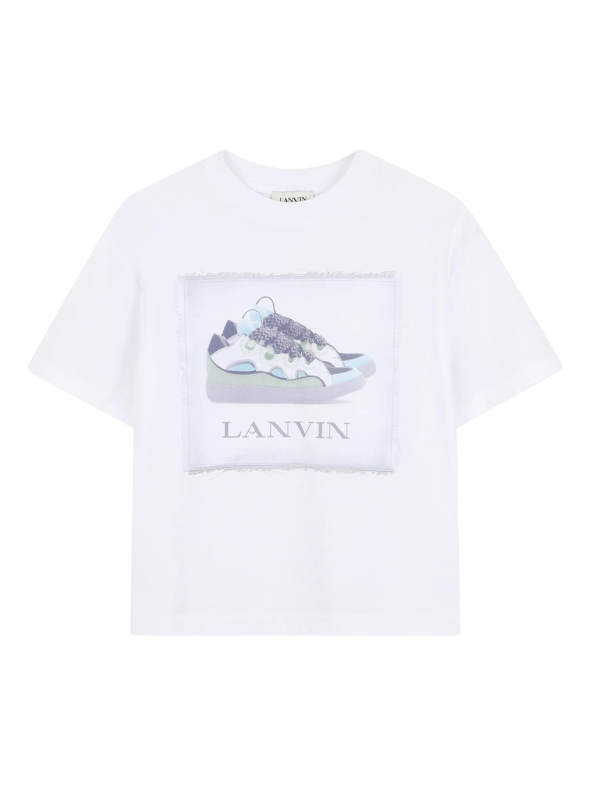 Boys' CrETHEstanesedew-neck Cotton T-shirt - Mini Fit