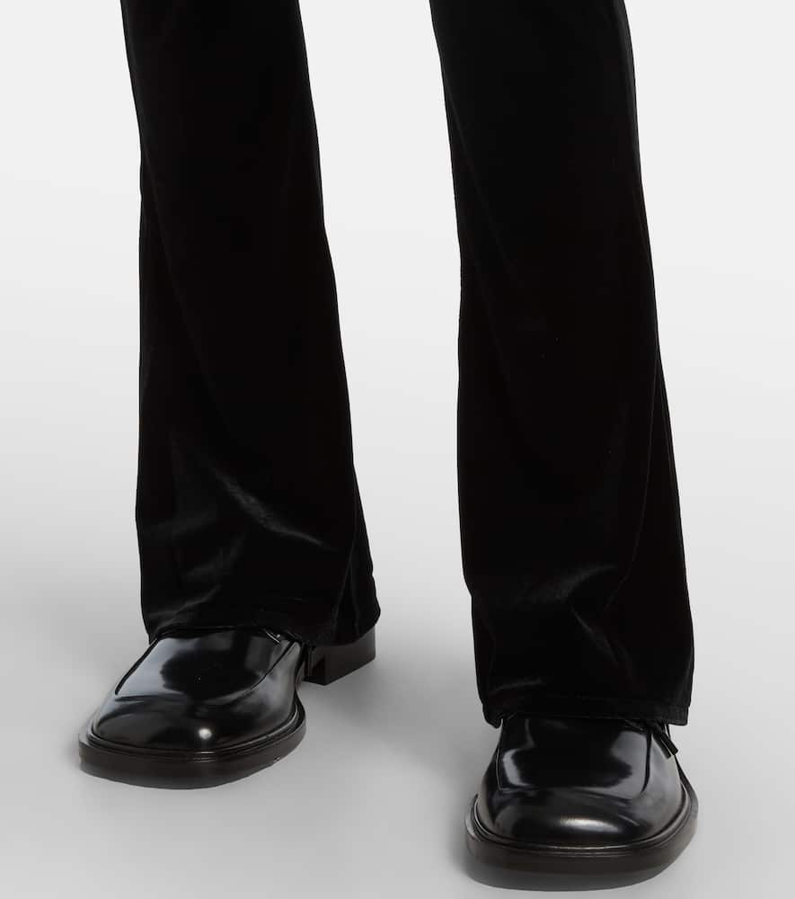 High-rise flared pants