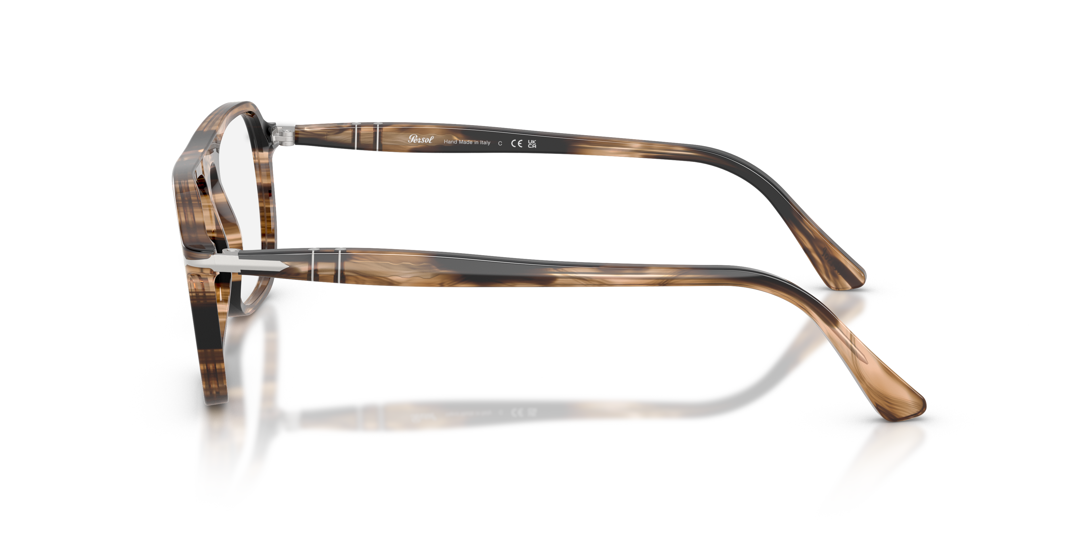 Persol Unisex Persol PO3359V JACQUES 1236 Optical frames Acetate Black Transparent Squared Norma