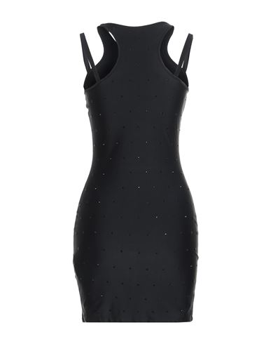 Woman Mini dress Black Size L Polyester, Elastane