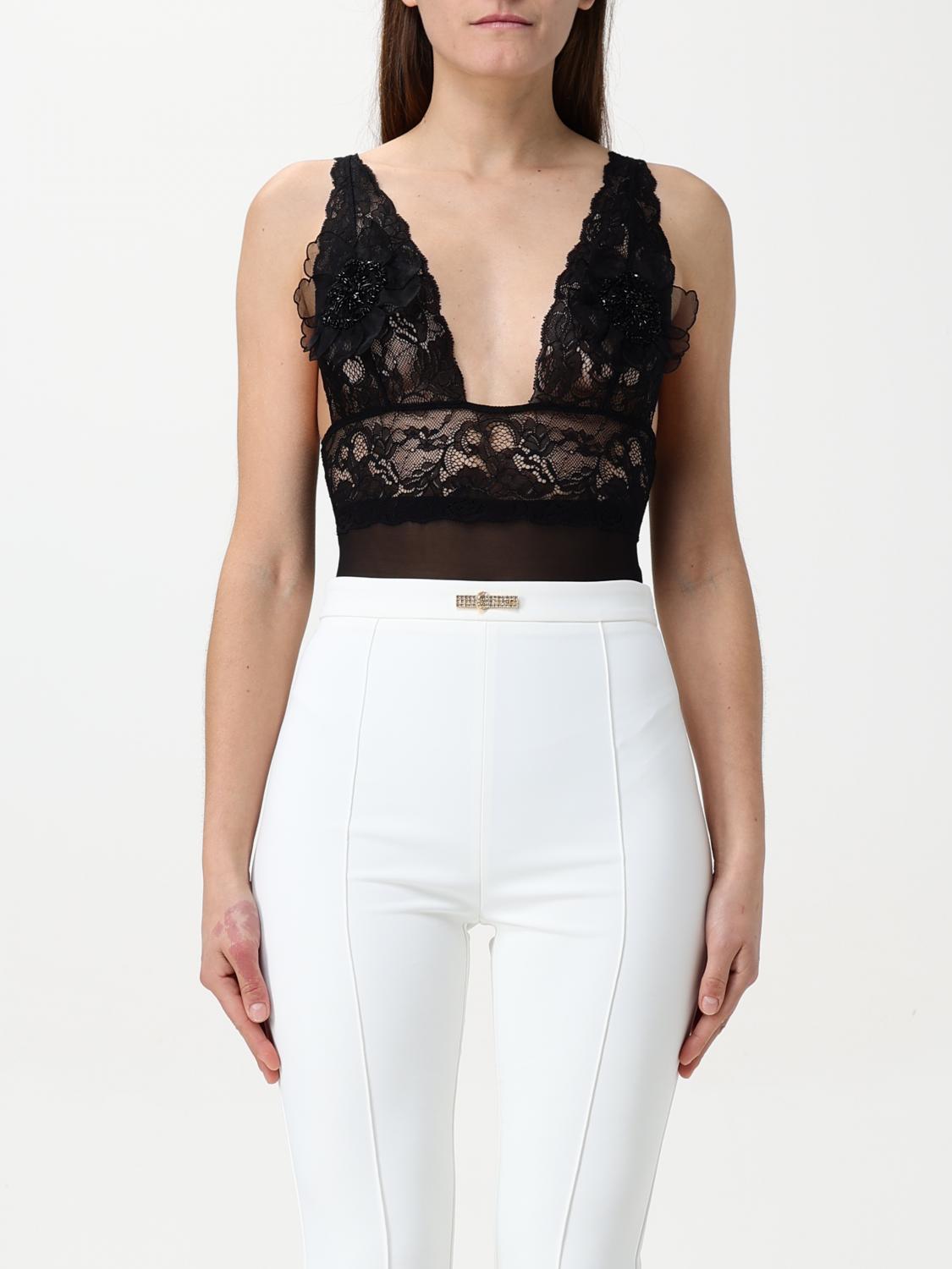 Top ELISABETTA FRANCHI Woman color Black