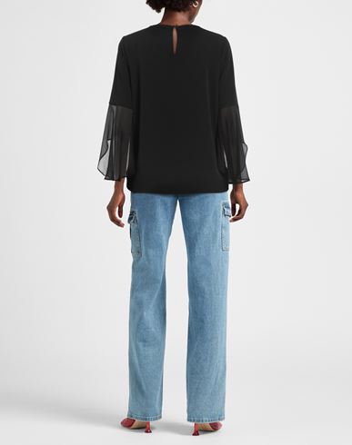 Woman Top Black Size XS Polyester, Elastane