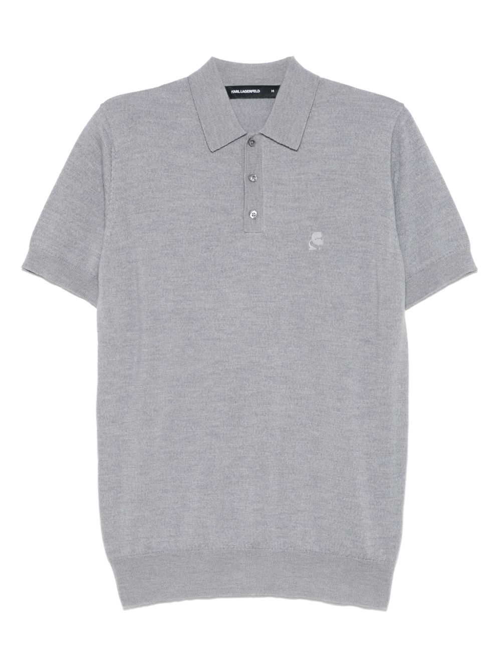 Merino polo shirt - Grey