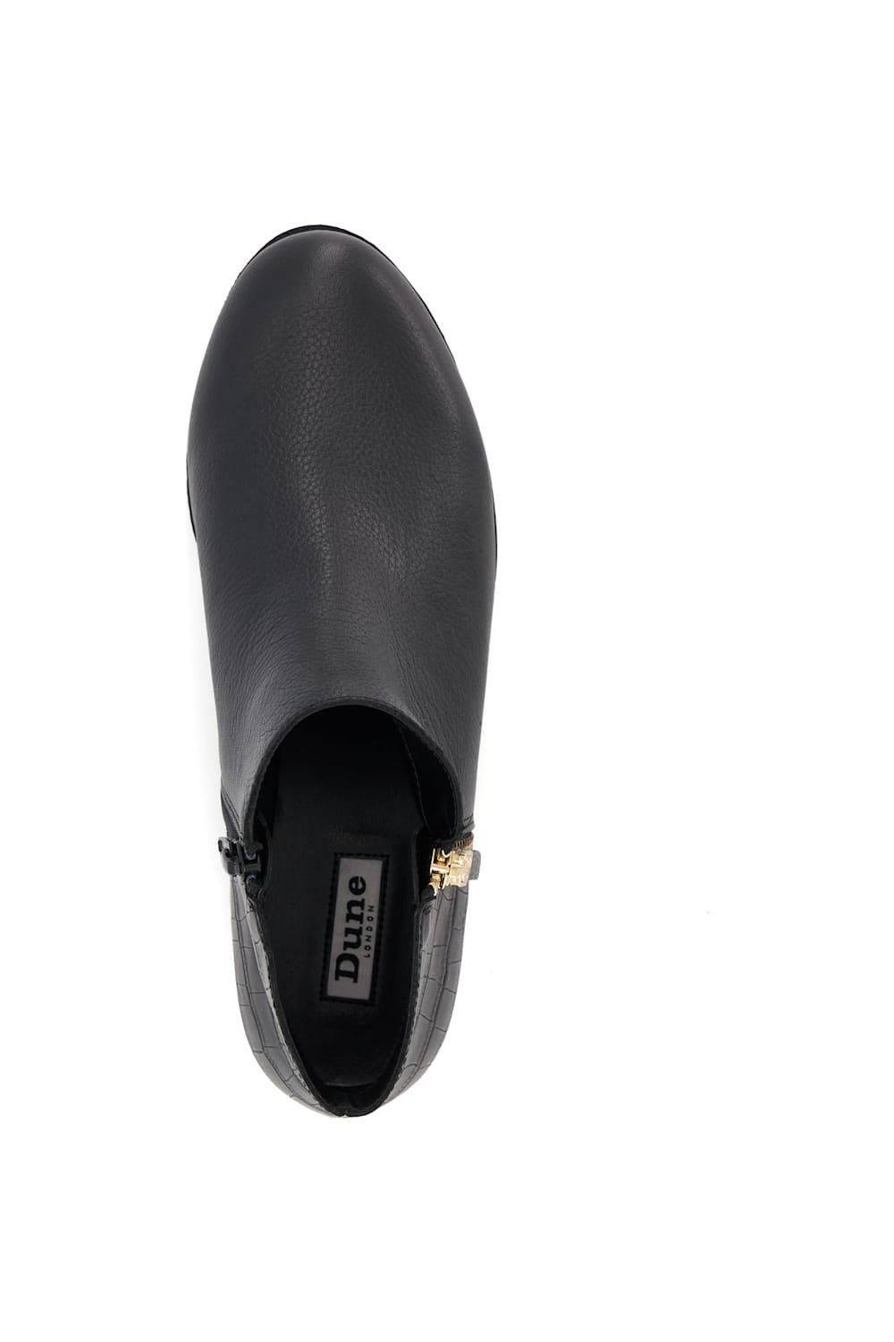 Dune London Women's 'Pond' Leather Ankle Boots in Black