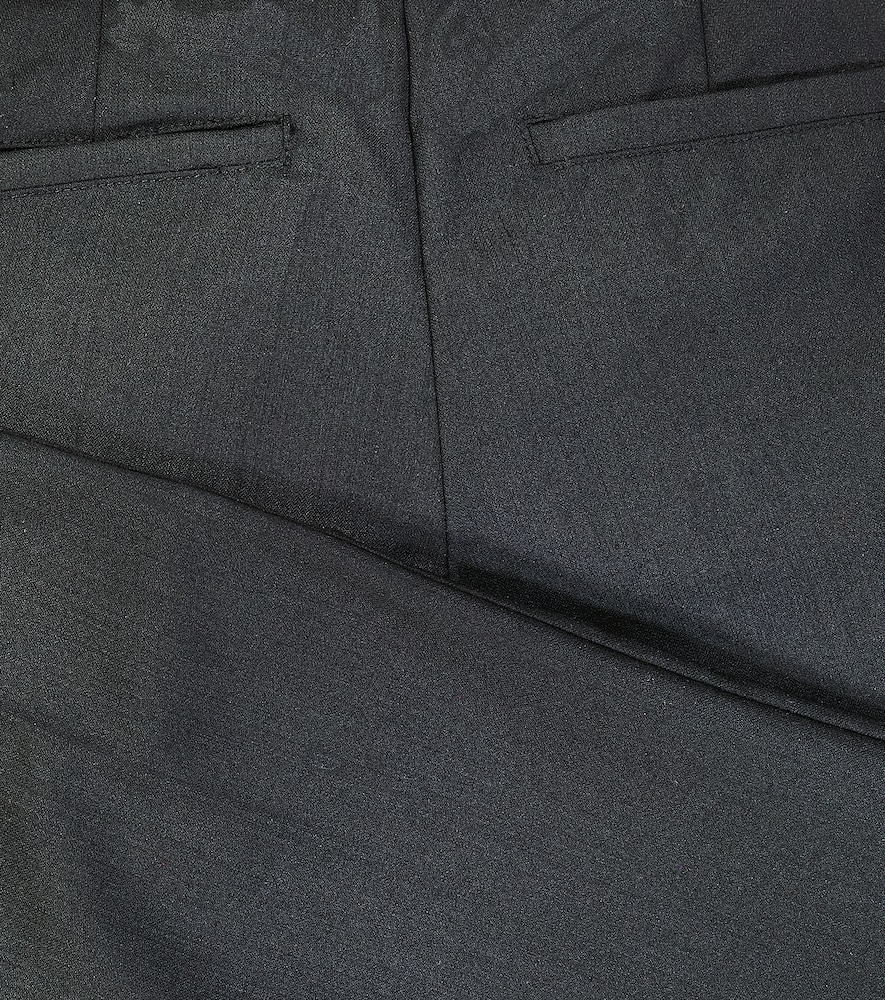 Wool-blend suit pants