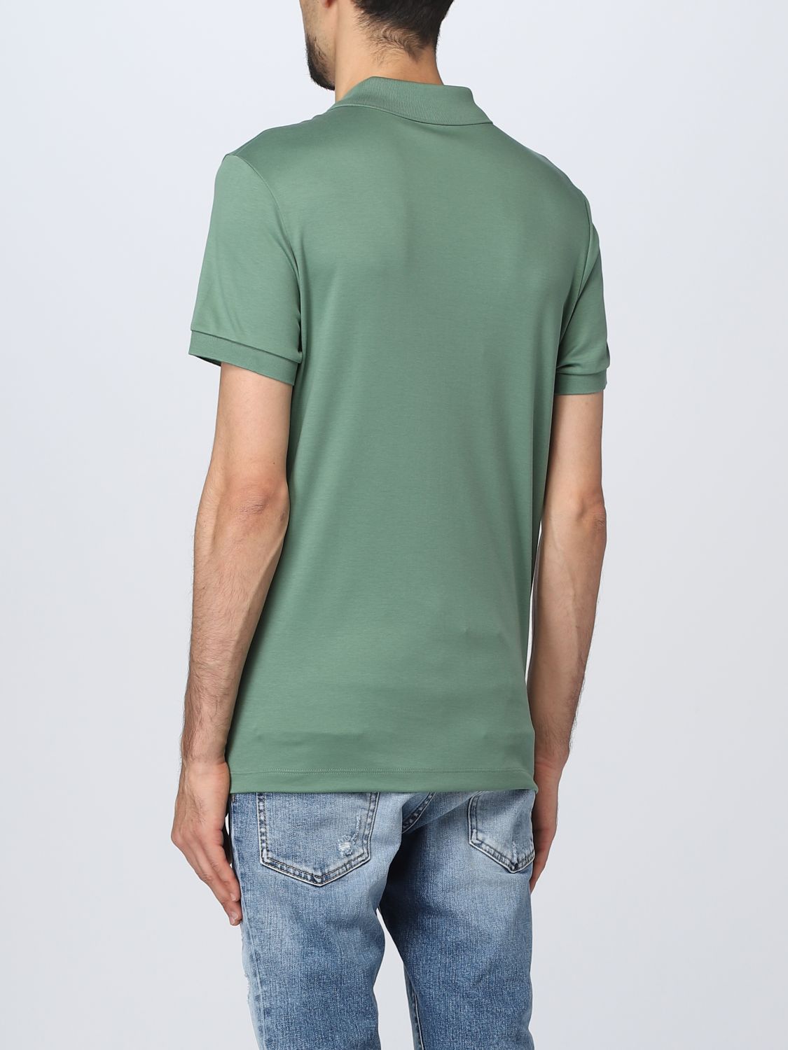Polo Shirt Men color Green