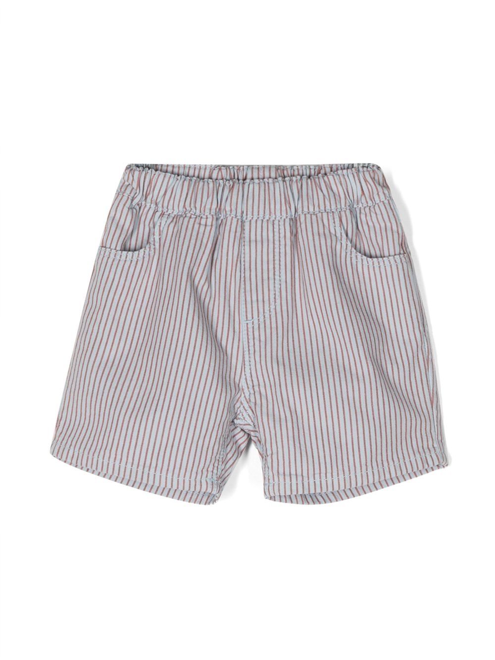 Spike striped shorts - Blue
